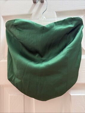 Green and Ivory Strapless Crop Tops!